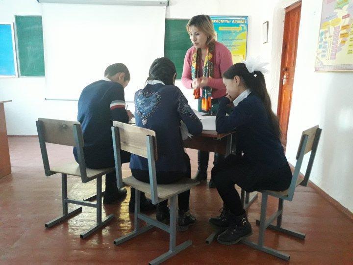 Ж.Әлімханова ашық сабағынан суреттер