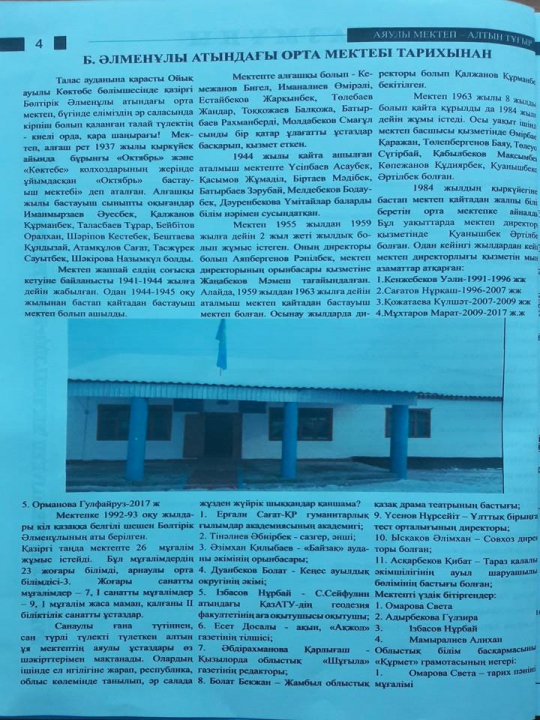 Мектеп тарихы